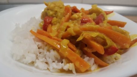 Paleo csirke curry jázminrizzsel